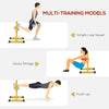 Bulgarian Split Squat Stand with 12-Level Single Leg Squat Roller, for Lower Body Strength Training, Yellow