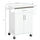 Kitchen Cart on Wheels, Rolling Kitchen Cart with Stainless Steel Countertop, Drawer, Towel Rack & Spice Rack, White