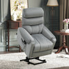 Electric Power Lift Recliner, Velvet Touch Upholstered Vibration Massage Chair with Remote Controls & Side Storage Pocket, Grey