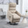 Power Lift Recliner Chair with Electric Lift for Relaxation-Loving Individuals, Remote Control, Comfort Design, Plush Seating – Beige