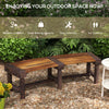 Wooden Garden Bench, Semicircular Round Outdoor Tree Bench, Wrap Around Park Bench for Yard, Patio, Deck, Lawn, Brown