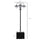 3-head LED Solar Light Lamp Street Light Post with Planter, Solar-powered Lamp Post, Black