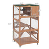 Catio, Outdoor Cat Enclosure House on Wheels with Hammock, Orange