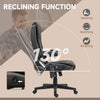 Heated Massage Office Chair, Heated Reclining Desk Chair with 6 Vibration Points, Armrest and Remote, Dark Brown