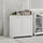 Tilt-out Laundry Storage Cabinet with 2 Compartment Hampers, White