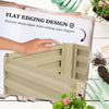 Galvanised Planter Box, 24"x24"x11.75" Raised Garden Bed with Tomato Cage for Climbing Vines, Vegetables, Flowers, Green