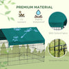 73" Small Animal Playpen with Roof for Rabbits, Chicken, Chinchillas