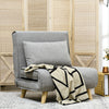 Chair Bed W/ Adjustable Backrest, 2-in-1 Multi-Functional Sofa Bed, Gray