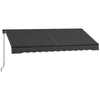 8' x 6.5' Retractable Awning, 280gsm UV Resistant Sunshade Shelter for Deck, Balcony, Yard, Dark Gray