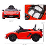 Lamborghini Licensed Kids Ride on Car w/ Easy Transport, Red