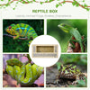 Wooden Reptile Terrarium with Sliding Door for Chameleon, Lizard, Snake, Frog, Turtle, 31.5" x 15.7" x 15.7"