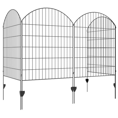 4 Pack Garden Fencing for Yard, Decorative Fence Panels as Animal Barrier and Flower Edging, Grids