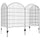 4 Pack Garden Fencing for Yard, Decorative Fence Panels as Animal Barrier and Flower Edging, Grids