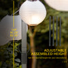String Light Poles for Outside Hanging, Steel Lighting Stand for Patio Backyard Deck Wedding Party, 10FT, 4 Pack