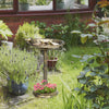 28" Antique Bird Bath Decorative Birdbath Bird Feeder Bowl with Planter Pedestal and Bird Statues, Bronze