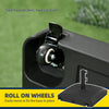 Patio Umbrella Base with Wheels, 53lbs Water or 66lbs Sand Filled, Heavy Duty Outdoor Umbrella Stand Holder, Black