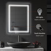 32" x 24" LED Bathroom Mirror, Lighted Vanity Mirror, Wall Mounted with Smart Touch Button, Horizontally and Vertically, Waterproof, Plug-in