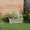 Raised Garden Bed, Planter Box, Metal and Wood Combined, for Growing Flowers, Herbs and Vegetables
