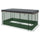Galvanized Steel Planter Box with Crop Cage and Shade Cloth, Raised Garden Bed for Flowers, Vegs and Herbs, Green