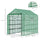 8' x 6' x 7' Portable Walk-in Greenhouse, 18 Shelf Hot House, Roll Up Zipper Door, UV protective for Growing Flowers, Vegetables