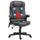 Heated Massage Office Chair, Heated Reclining Desk Chair with 6 Vibration Points, Armrest and Remote, Dark Brown
