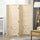 4 Panel Pegboard Display Room Divider, 4.7' Tall Wood Indoor Portable Folding Privacy Screen, Partition Wall Divider for Home Office, Natural