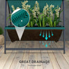 4-Tier Vertical Raised Garden Planter with 4 Boxes, Outdoor Plant Stand Grow Container for Vegetable & Flowers, Green