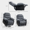 Power Lift Recliner Chair with Massage and Heat for Comfort-Oriented Individuals, Electric Lift Chair with Remote Controllers