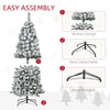 7.5ft Pre-Lit Snow-Flocked Slim Douglas Fir Artificial Christmas Tree with Realistic Branches, 350 LED Lights and 641 Tips