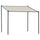 10' x 9.5' x 9.5' Outdoor Wall Gazebo Patio Canopy Gazebo Shelter Pergola Pavilion, Steel Frame, Polyester Canopy, Beige