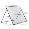 Soccer Rebounder Net, Adjustable and Foldable Multi-Sport Training Bounce Back Net, Target Goal for Soccer Practice and Training, 8.5' x 6.5'