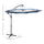 10FT Cantilever Patio Umbrella, Offset Umbrella with Crank and Cross Base for Deck, Backyard, Pool and Garden, Navy Blue