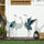Set of 2 Garden Sculptures, Heron Garden Statues for Lawn, Patio, Backyard Decoration, 29" & 27.5", Blue & White