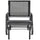 Outdoor Glider Chair, Steel Swing Chai with Curved Armrests for Porch, Garden, Poolside, Balcony, Dark Gray