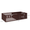 Whelping Box for Dogs, Puppy Whelping Box with Removable Doors, Puppy Playpen for Indoors, Puppy Supplies & Essentials, 81" x 39", Coffee