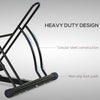 2-Bike Floor Stand Storage Parking Rack with Stable & Strong Steel Frame  Double Sided Design  & All-Around Use