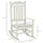 Oversized Patio Rocking Chair with High Back & Armrests for Adults, All Weather-Resistant Porch Rocker or Indoor & Outdoor, White