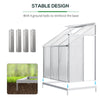 Aluminum Greenhouse Polycarbonate Walk-in Garden Greenhouse with Adjustable Roof Vent, Rain Gutter and Sliding Door, 6' x 4' x 7' Clear