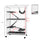 50" H Rolling Small Animal Cage with Hammock, Ferret Cage, Chinchilla Cage, Pet Habitat, wIth 4 Doors, Removable Tray