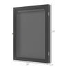 28" x 35" UV-Resistant Sports Jersey Frame Display Case, Black