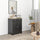 Sideboard Buffet Cabinet Kitchen Cabinet, Coffee Bar Storage with Solid Wood Top, Adjustable Shelf, and 2 Drawers for Living Room, Black