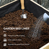 Wooden Raised Garden Bed, Large Elevated Planter Box with Legs, Bed Liner and Drain Holes, 7.4' x 1.8' x 2.6'
