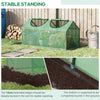 4' x 2' x 2' Mini Greenhouse, Outdoor Garden Greenhouse Tent with Roll-up Windows, Steel Frame and PE Cover, White