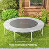 Trampoline Mat Replacement with Spring Pull Tool and 80 V-Hooks, Fits 14ft Trampoline, Using 5.5" Springs, Black