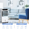 32" Mobile Air Cooler, 3-In-1 Evaporative Ice Cooling Fan Water Conditioner Humidifier Unit with Remote, Timer, Oscillating, LED Display