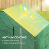 Set of 2 Greenhouse Replacement Cover, Walk-in PE Hot House Cover with Roll-up Door and Windows, 55" x 56.25" x 74.75"
