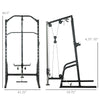 Power Cage Power Rack with 15-Level Squat Rack, Cable Pulley System, Pull up Stand and Push up Stand