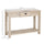 Console Table American Pastoral Desk with Drawer Bottom Shelf Living Room  Entryway  Bedroom White Oak Wood Color