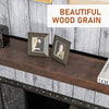48" Fireplace Mantel, Floating Farmhouse Solid Fir Wood Shelf, Handmade Heavy Duty Wall Mounted Shelf, with Metal Bracket, Walnut Brown
