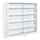 5-storey Wall Shelf Display Cabinet w/2 Glass Doors and 4 Adjustable Shelves, White